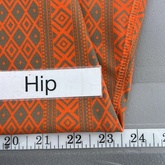 Skhoop Dress Women's X Large XL Orange Grey Geometric Pattern Bra Athletic - Picture 15 of 16